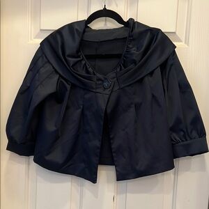 Elegant Black Satin Jacket